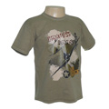 CAMISETA AVIÃO DAUNTLESS DOUGLAS BEGE