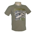 CAMISETA AVIÃO MOHAWK CURTIS P36 BEGE