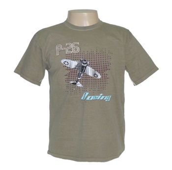 CAMISETA T-RAK AVIÃO BOEING P26 BEGE