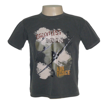 CAMISETA AVIÃO DAUNTLESS DOUGLAS CINZA