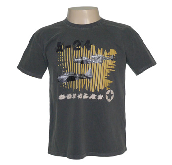 CAMISETA AIRPLANE DOUGLAS A24 CINZA